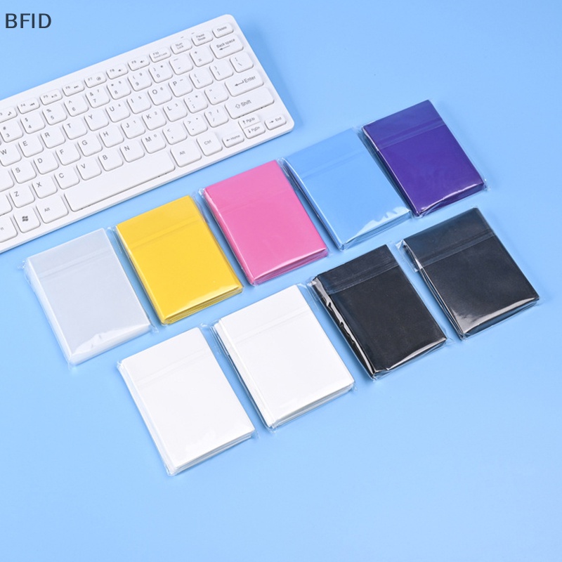 [BFID] 50pcs /set Pelindung Pelindung Kartu Transparan Pemegang Kartu Tarot Lengan Pelindung Lengan Pemegang Untuk Kartu Baseball Kartu Olahraga [ID]