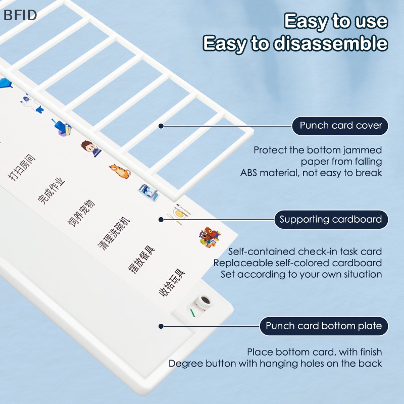 [BFID] Reusable My Chores Checklist Daily Planner Memo Papan Plastik Chore Chart Tanggung Perilaku Untuk Anak Kartu Disiplin Diri Manajemen Waktu Dapat Disesuaikan [ID]