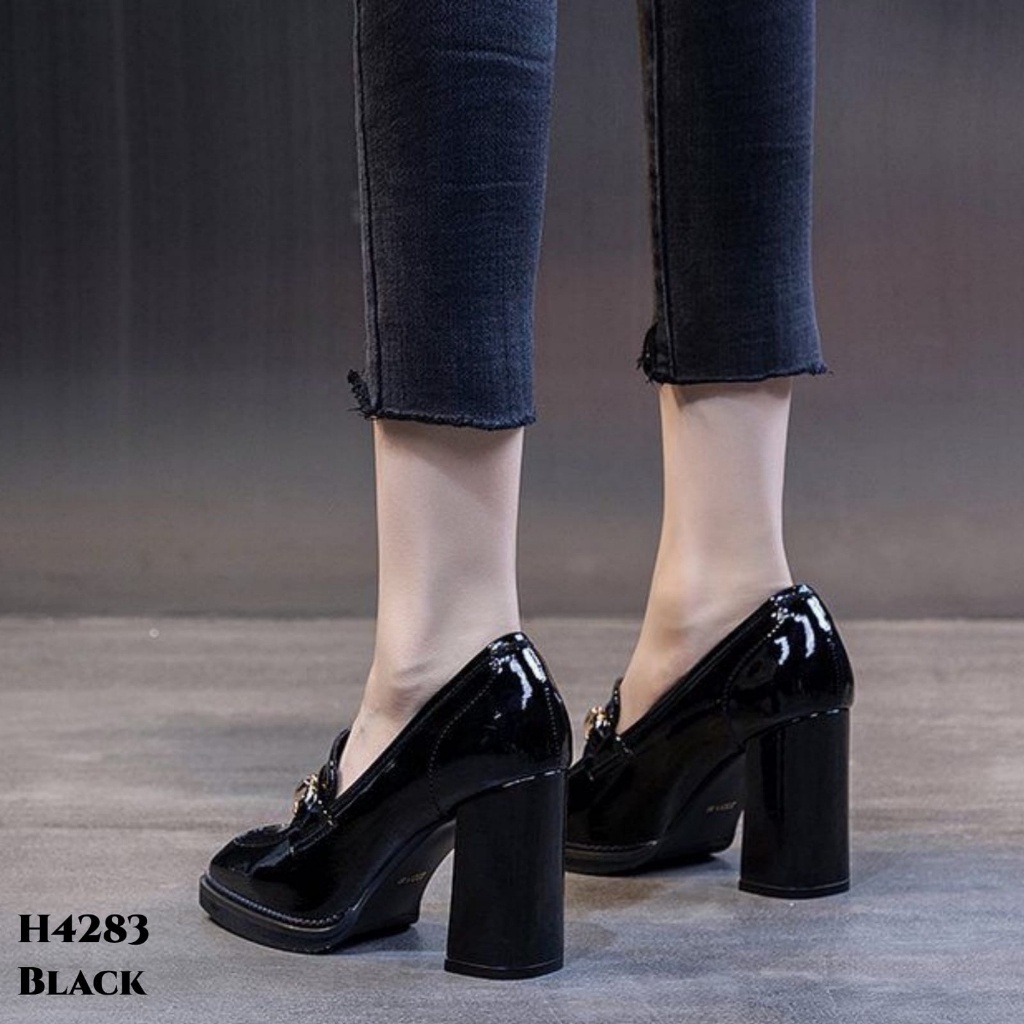 PRF Sepatu Heels Platform Mules Fashion Korea H4283