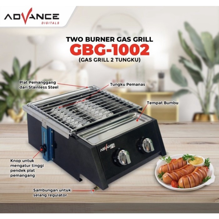 Gas Griller Advance GBG-1002/GBG-1003/GBG-1004 - 2 Tungku