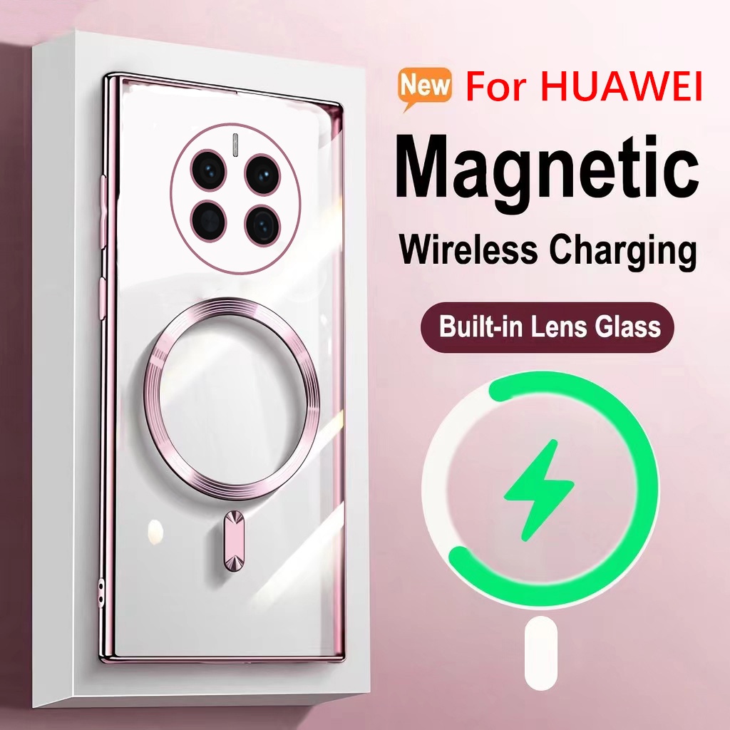 Cre Soft Case Magnetik Support Magsafe Wireless Charging Phone Case Silikon Huawei P30 Pro Huawei P4