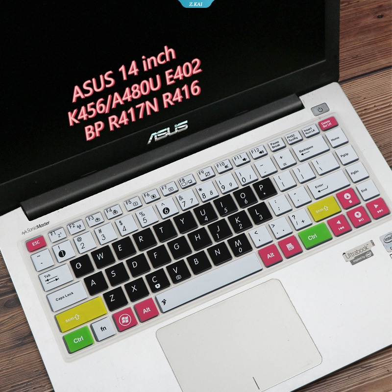 Film Keyboard Full Set Laptop ASUS 14inch Untuk Model K456/A480U E402BP R417N R416 Silikon Film Perlindungan Keyboard Komputer Anti Air [ZK].
