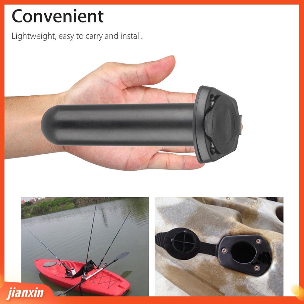 (In Stock) Tiang Kayak Universal Flush Mount Fishing Rod Holder Bracket Rak Dengan Penutup Tutup