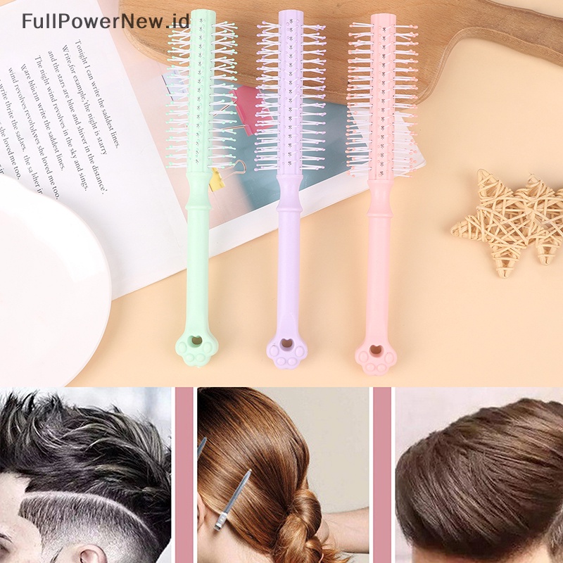 Power 1PC Roll Brush Sisir Rambut Bulat Wavy Curly Styling Care Curling Alat Salon ID