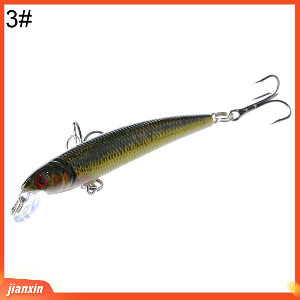 (In Stock) Mata 3D Buatan Ikan Keras Lure Jig Alat Tackle Umpan Pancing Dengan Dua Kait