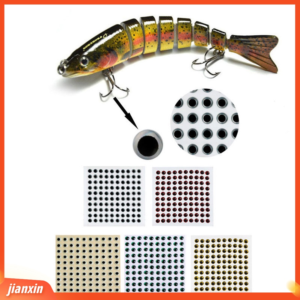 (In Stock) 100pcs 3-9mm Mata Umpan Ikan 3D Hologram Lure Alat Lalat Mengikat Jig Kerajinan