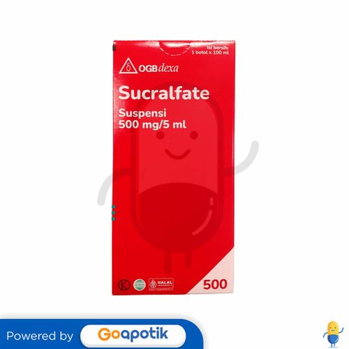 Sucralfate Ogb Dexa Medica 500 Mg/5 Ml Suspensi 100 Ml