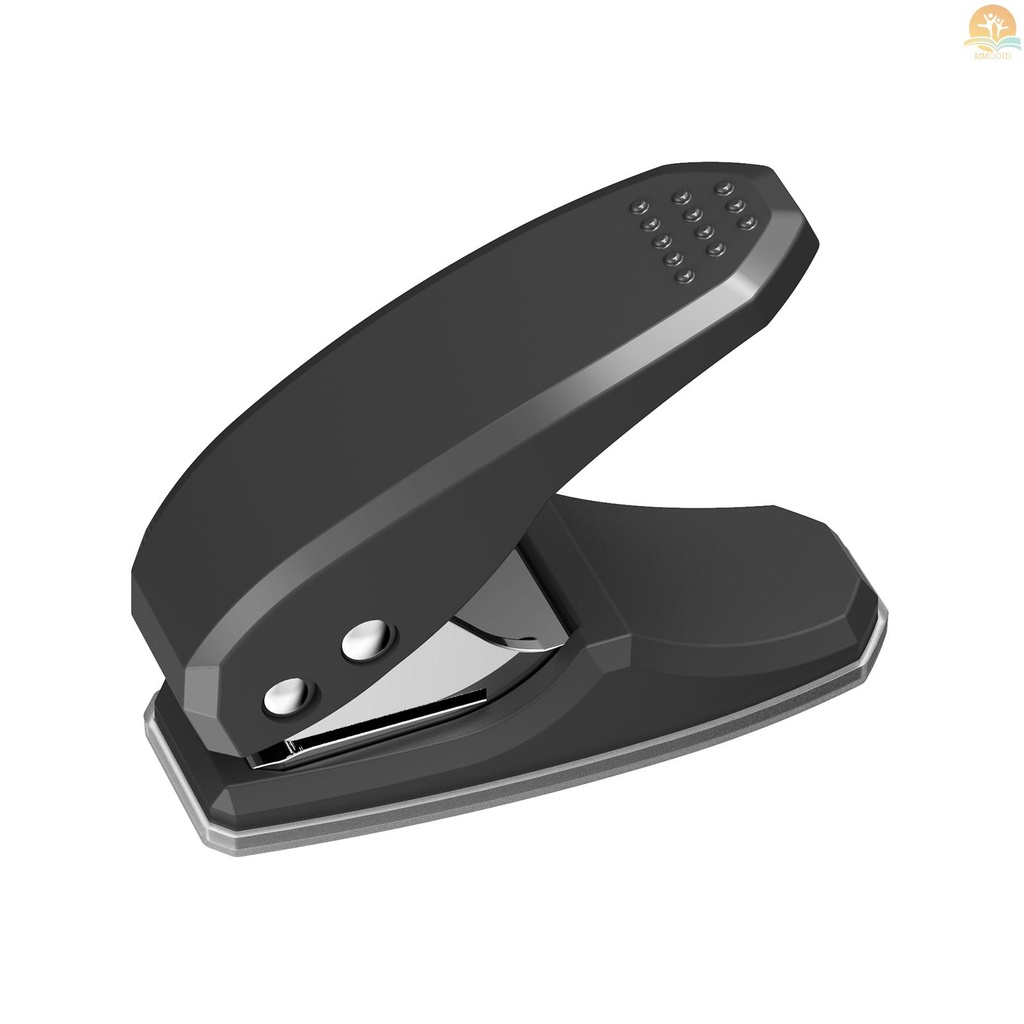 In Stock Mini Metal Single Hole Puncher 1-Hole Paper Punch 8lembar Kapasitas 6mm Lubang Mengurangi Usaha Dengan Memo Kolektor Untuk Chipboard Dokumen Proyek Seni Kantor Sekolah Rumah Su