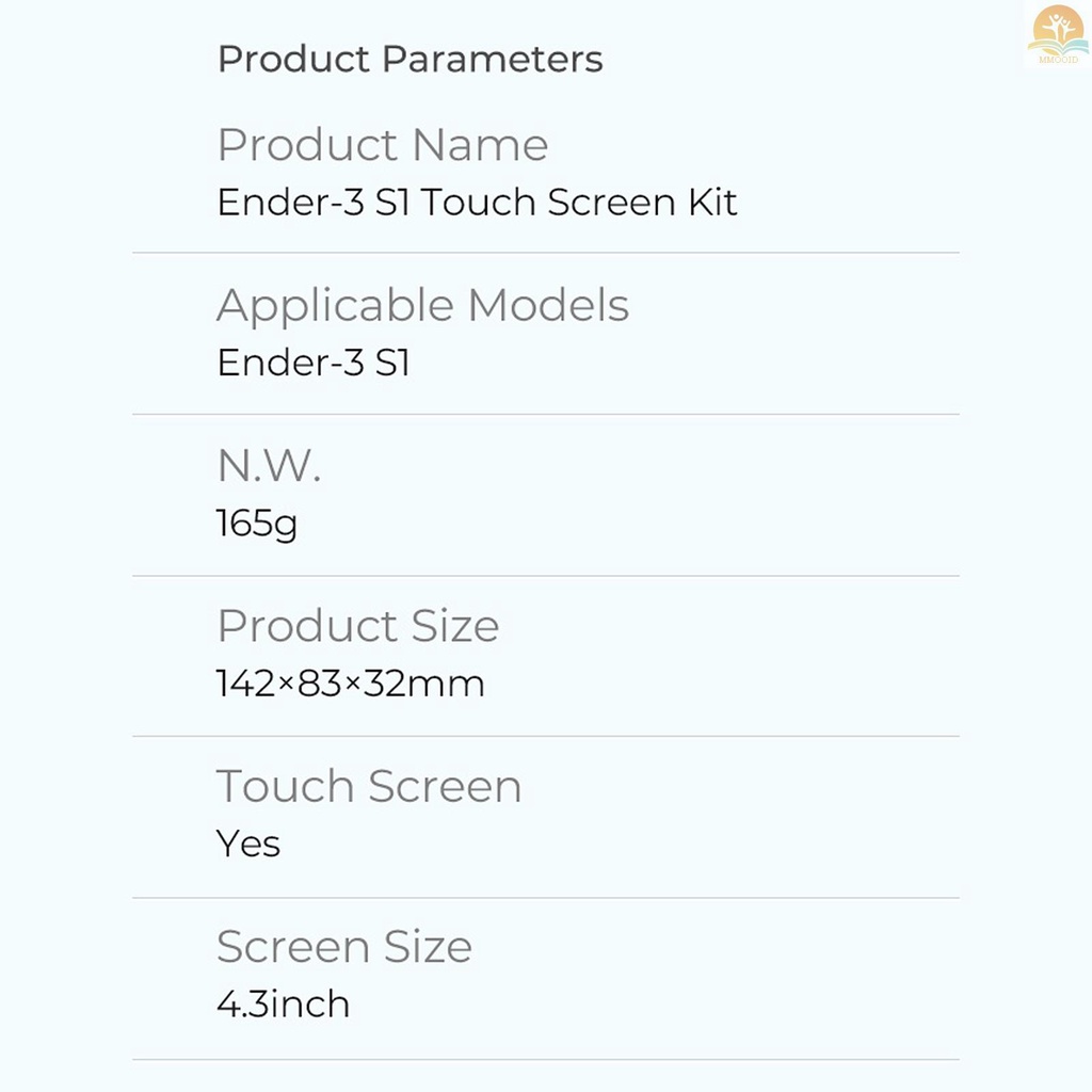 In Stock Creality 3D Ender-3 S1 Touchscren Kit 4.3inch Touchscreen Sensitive Reaction Speed Support 3D Printing and Engraving 9bahasa Sistem