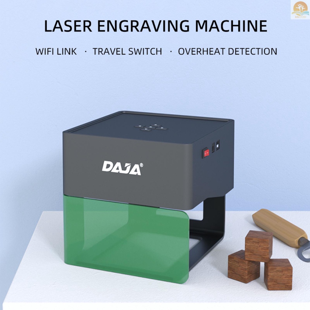 In Stock DAJA DJ6 Laser Engraver DIY Marking Portable Engraving Machine for DIY Handcraft Logo Mark Printer 80x80mm Carving Area Support Wireless  Connection Wood Ceramics Kr