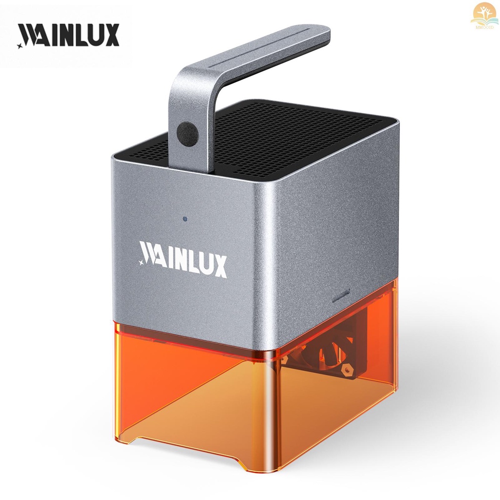 In Stock WAINLUX Z4 Laser Engraver Mini Laser Marker 5W Cahaya Biru Laser Power Support Fungsi BT Sambungan Wirelss APP Comtrol Offline Grafir Dan Ukir Magnetic Eye Protect