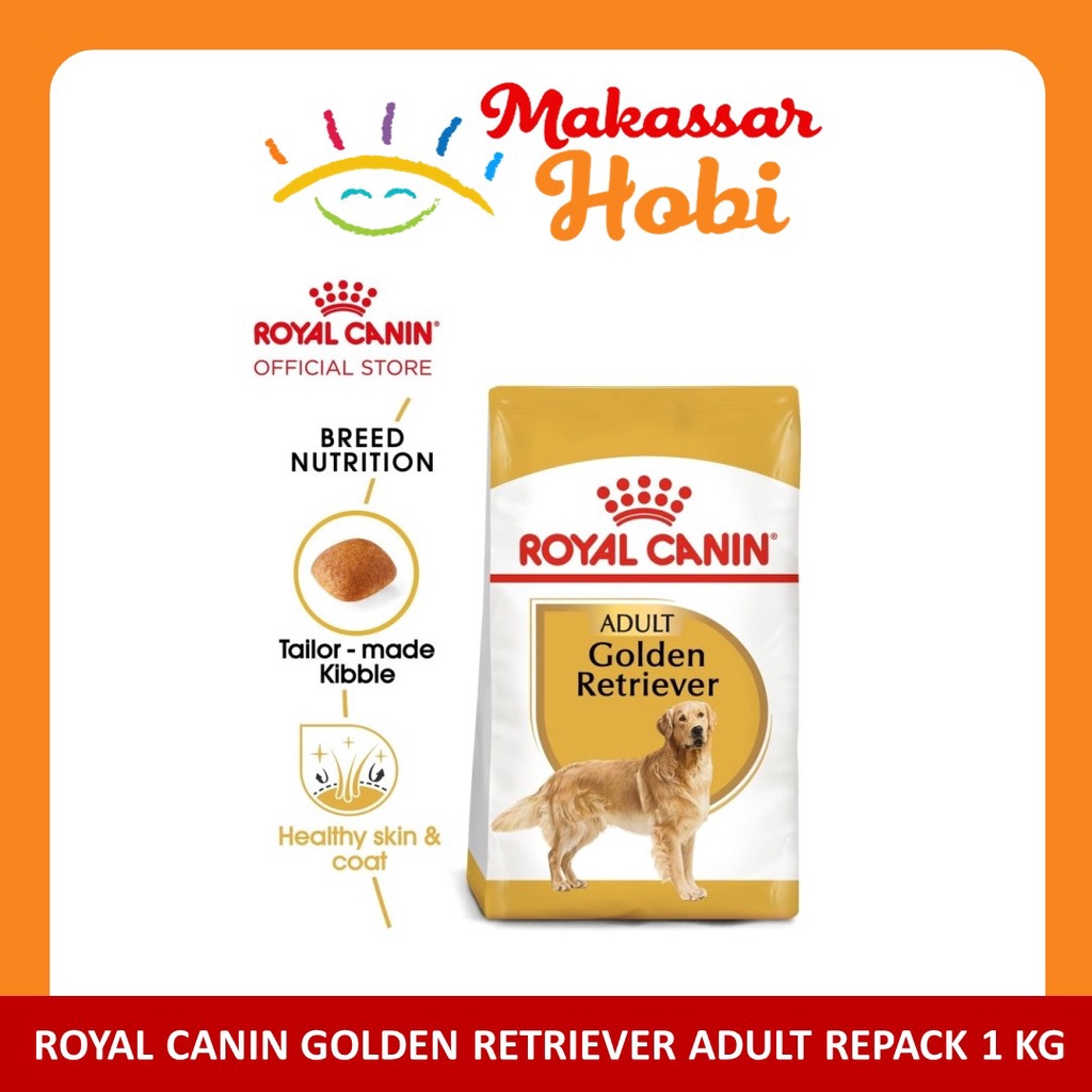 Royal Canin Golden Retriever Adult Repack 1kg RC Makanan Anjing Dewasa