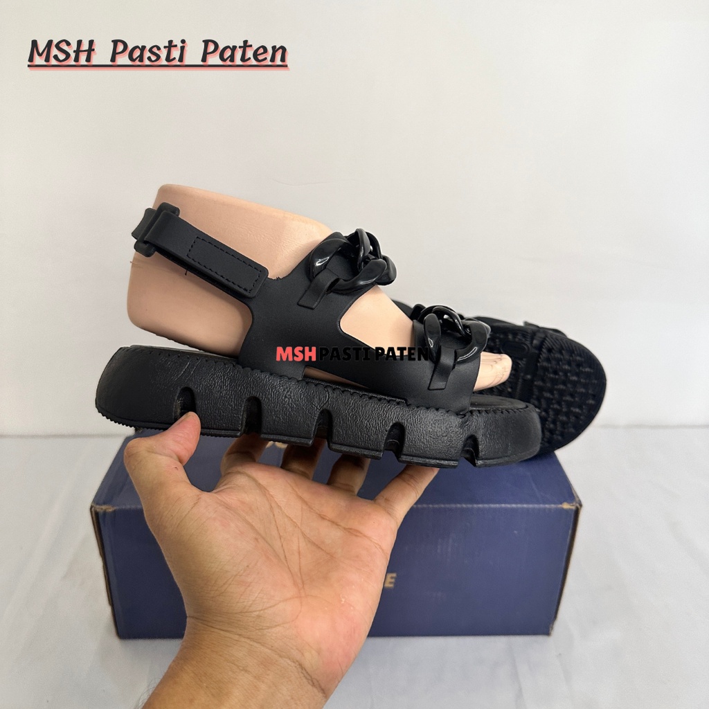 Sandal Gunung Karet Import Motif Rantai Wanita Anti Slip