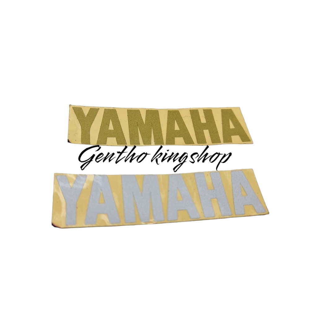Stiker emblem yamaha tolbox tool box bagasi RX KING Rxking gold dan silver