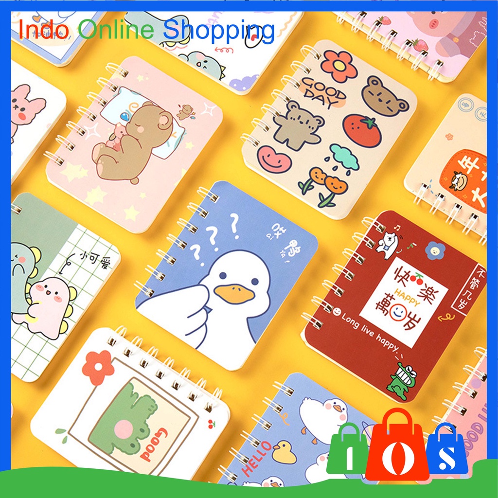 

Buku Catatan A7 Buku Tulis Kertas Mini Notebook Ring Motif σ 1025