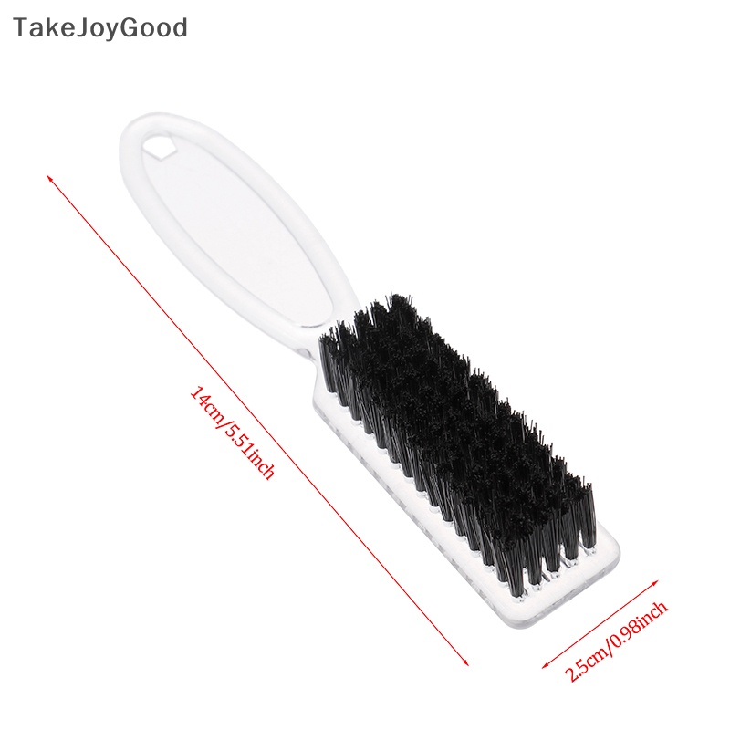 Takejoygood Sikat Pembersih Rambut Gagang Plastik Hairdressing Lembut Barber Neck Hair Comb Tools QWP