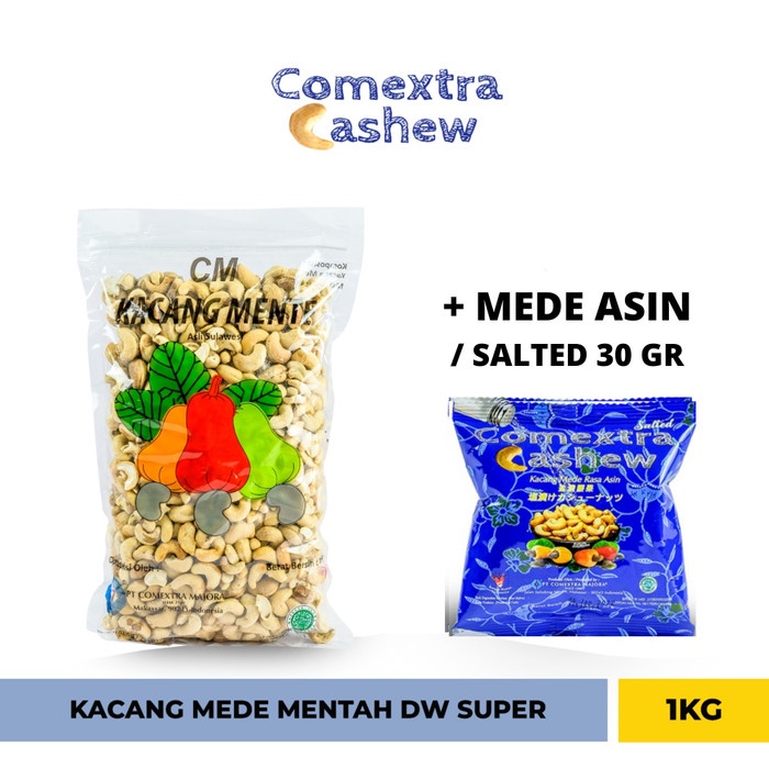 

✨Ready Stok✨ - Kacang Mede Mentah Utuh DW Super 1 Kg - Sulawesi Cashew Mente / Mete - DW SUPER