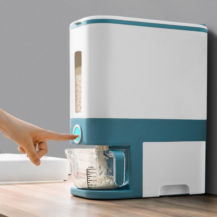 Dispenser Tempat Simpan Beras Otomatis 12L 12 Liter 12KG Rice Box