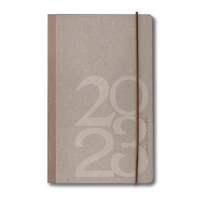 

✨BISA COD✨ -2023 Planner Figure Notes Rubble Book A5 - Brown