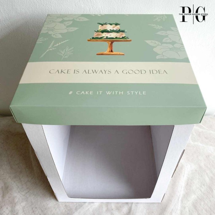 

Tall Cake Box Kardus / Kotak / Dus Kue Tinggi 25x25x35