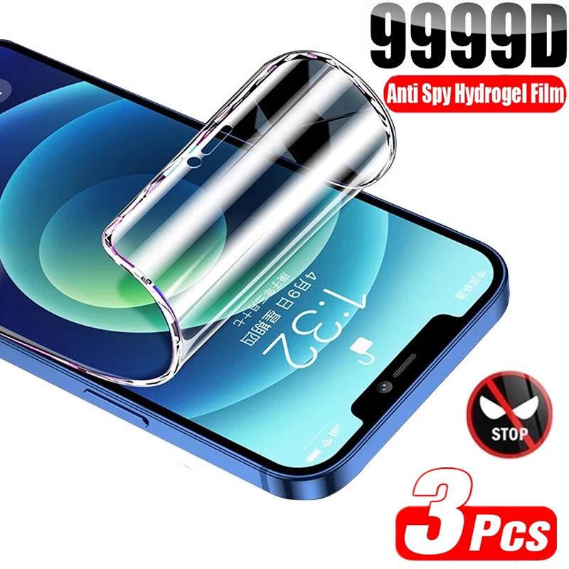 3pcs Film Hydrogel Anti Spy Untuk Honor Magic Play View40 7t 6t 5t 5 4 3 Pro Plus Ultimate 5G Pelindung Layar Privasi Untuk Honor70 60 50 V40 V30 30i 20x20 20s Lite SE Pro Plus 5G