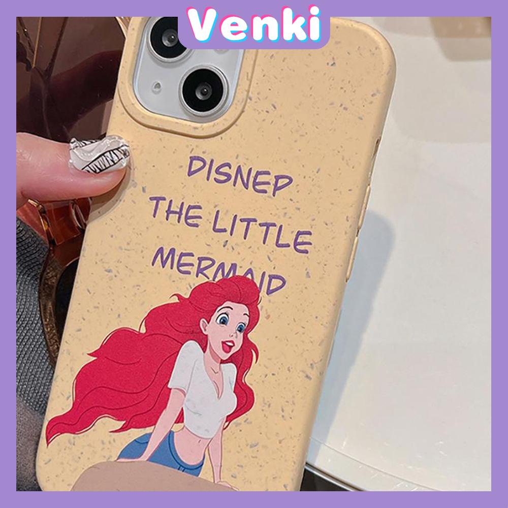 Venki - Casing iPhone 11 Ramah Lingkungan Degradable Phone Case Pelindung Halus Kasus Gandum Kuning Pretty Redhead Girl Kompatibel dengan iPhone 14 Pro max 13 Pro max 12 Pro Max 11 xr