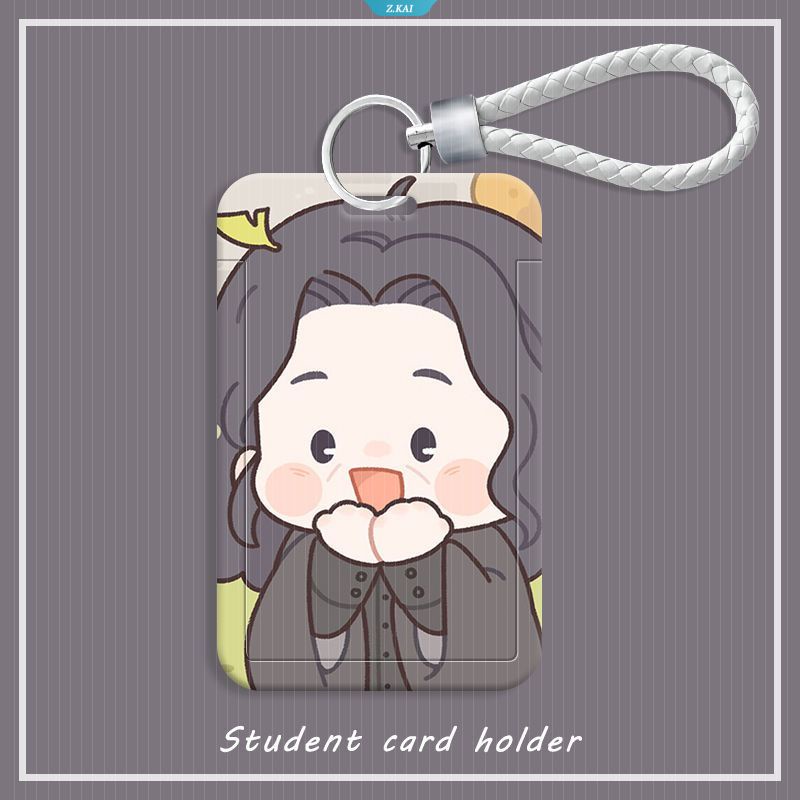 Kartun Anime Harry Potter Hogwarts Gantungan Kunci Kartu Kredit ID Holder Tas Siswa Wanita Pria Cowok Travel Bank Bus Sampul Kartu Nama [ZK]