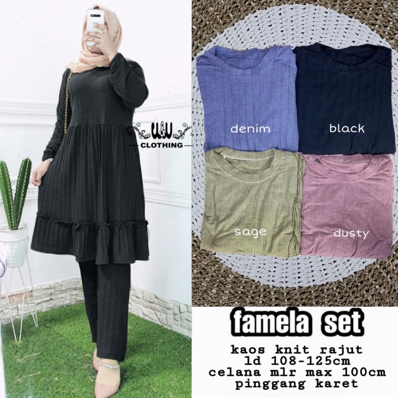 FAMELA SET ORI W&amp;W | Knit Rajut