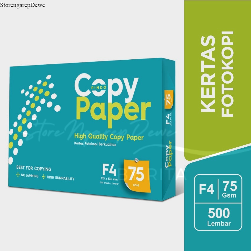 

Copy Paper Blue Photocopy Paper 75gsm F4 per RIM - CPB PC 75 F4 real seperti gambar