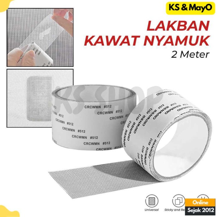 

Selotape Lakban Kawat Nyamuk Tambalan Jendela Pintu 50 mm x 2 meter