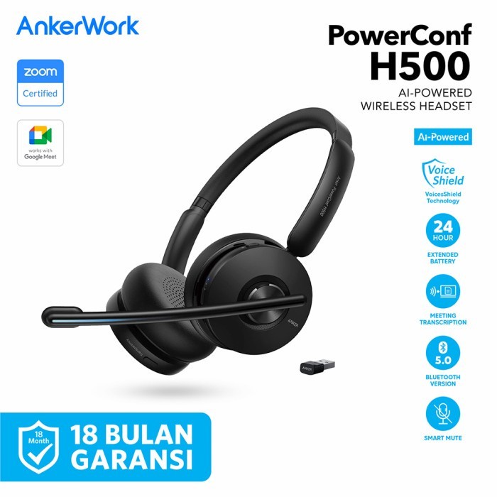 Anker Headphone Bluetooth Headset Powerconf H500 / Anker Headphone Wireless - A3511 / Original Anker