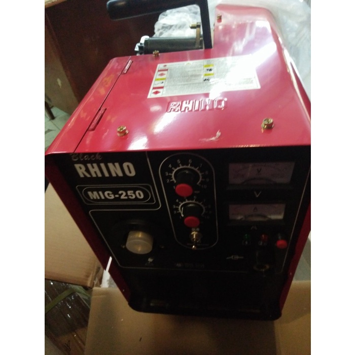 TRAVOLAS MIG 250 BLACK RHINO MESIN LAS WIRE MIG 250A RHINO BLACK RHINO