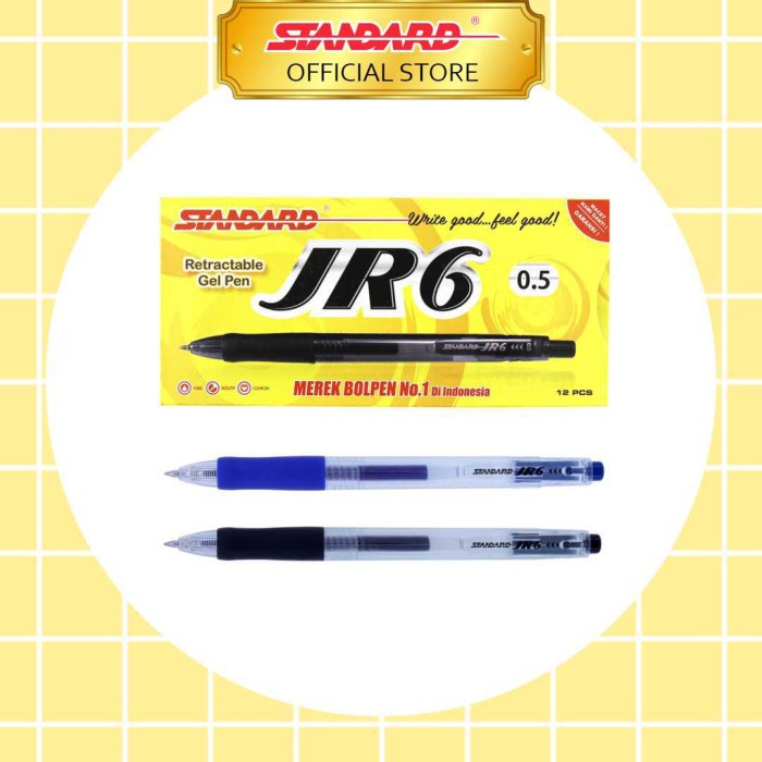 STANDARD PEN JR6 - 12 PCS - Hitam