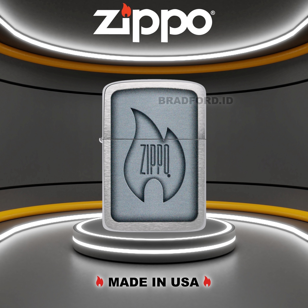 Korek Api Zippo Design 48190 Original Made In USA Garansi Resmi