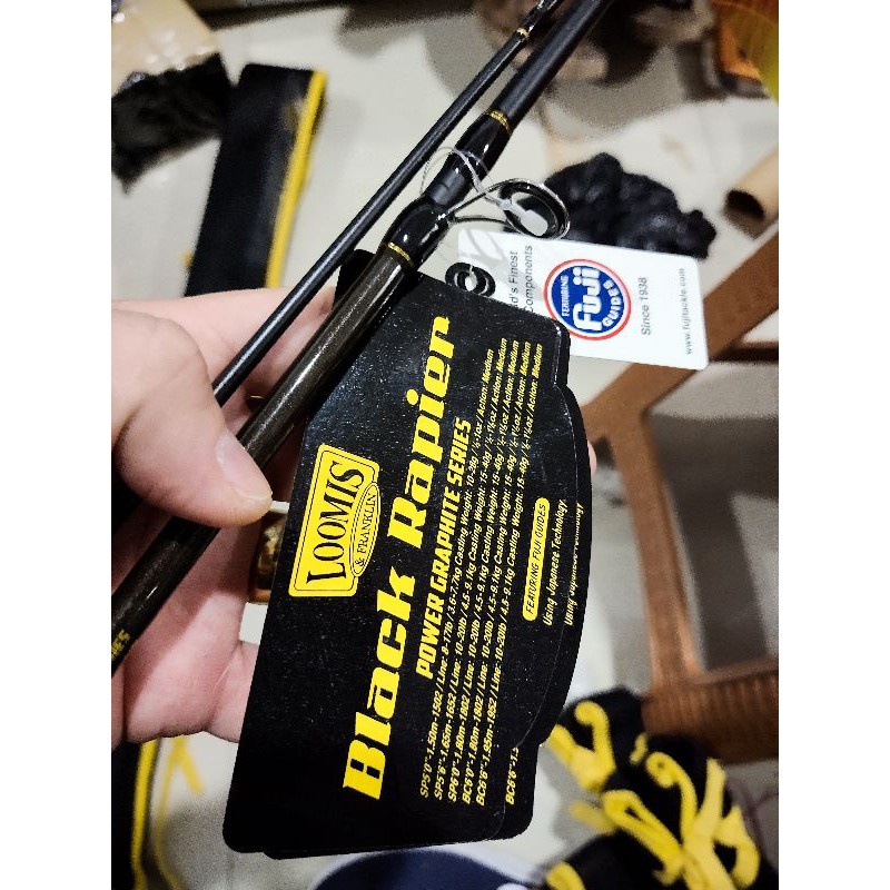 Joran Bc Loomis Black Rapier 195 cm joran baitcasting tanduk