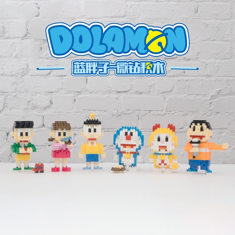 [randomfinds] Doraemon DIY Bricks Mini LegoToys Model Kartun Building Blok Nano Block Kartun Mainan Balok Susun