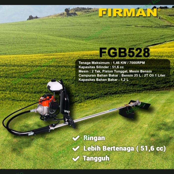 Mesin Potong Rumput 2Tak FIRMAN FGB 528 52cc Best