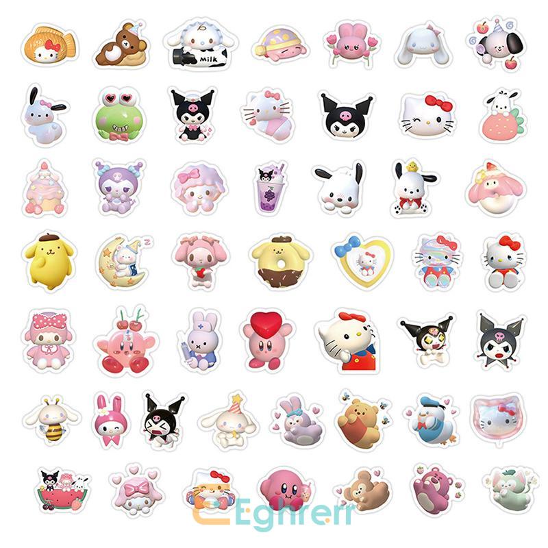 

✨EG-Stiker Sanrio Lucu Stiker Kartun 3D Kartun Cangkir Air Stiker Tahan Air-Eghrerr