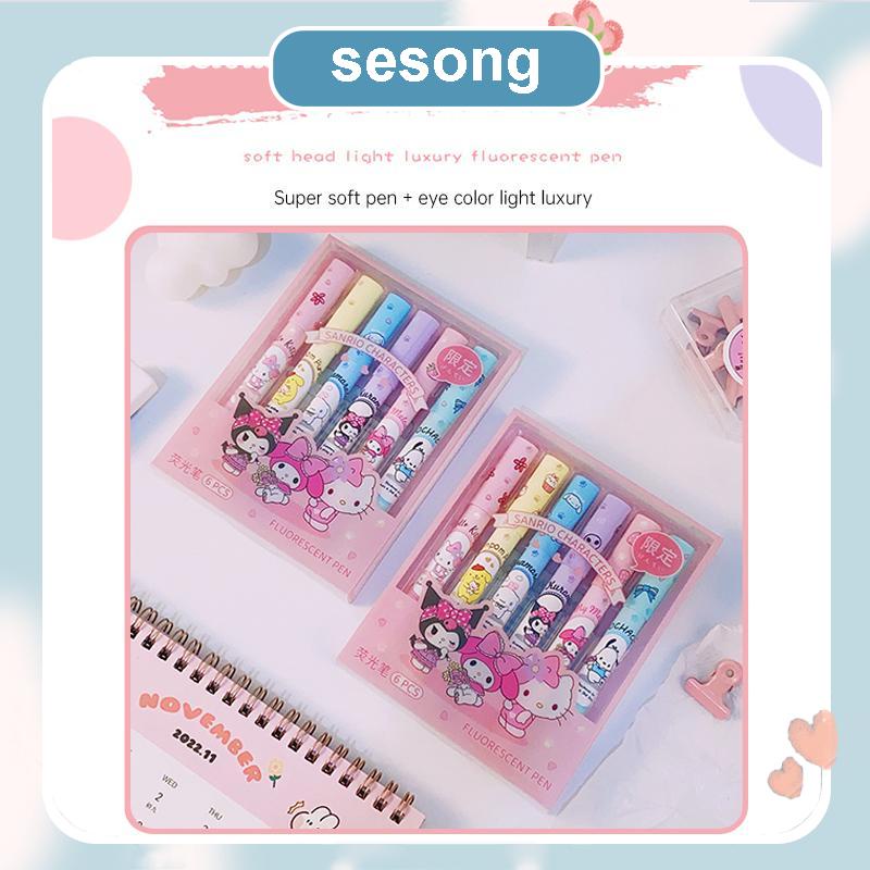 

Alat tulis spidol kartun lucu pelindung mata Sanrio yang kreatif SS