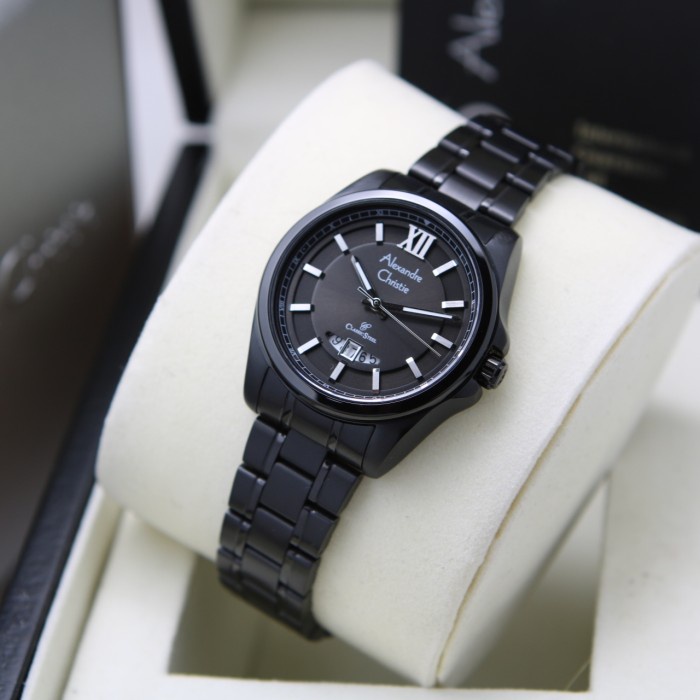 ALEXANDRE CHRISTIE AC 8659 FULL BLACK WANITA. ORIGINAL