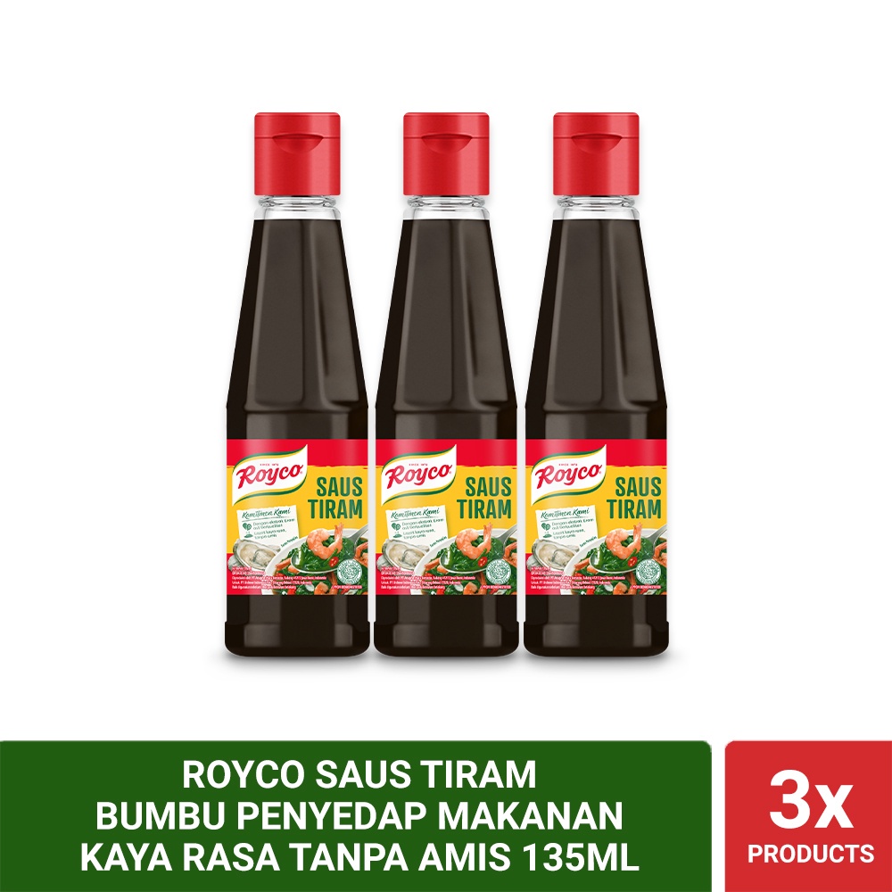 

Royco Saus Tiram Bumbu Penyedap Makanan Kaya Rasa Tanpa Amis 135ml Triplepack