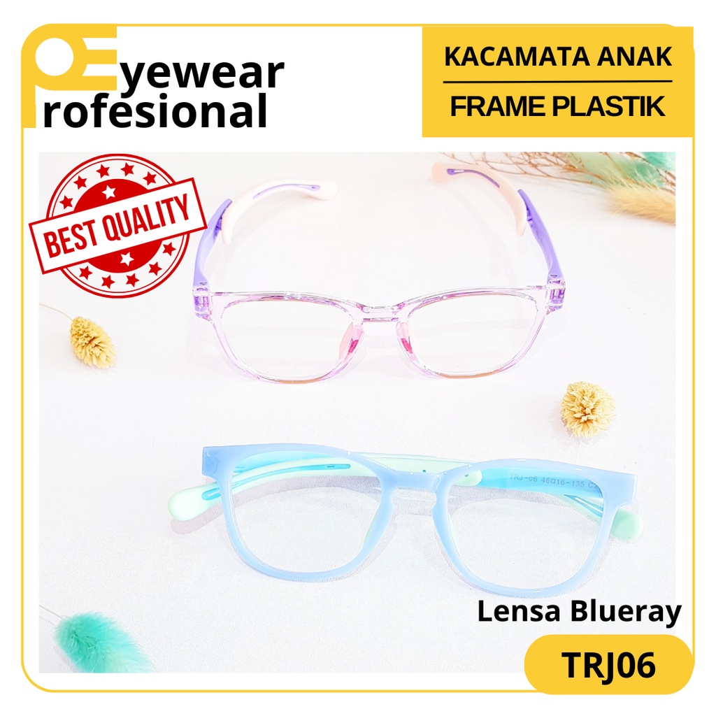 Kacamata Korea - Frame & Lensa Kacamata Unisex dengan Gaya Korea Terkini [TRJ06]