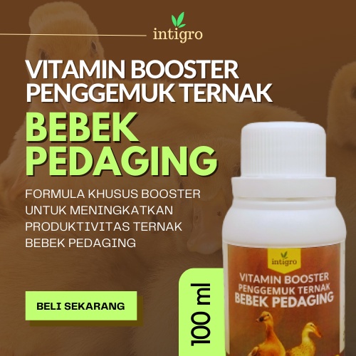 ( Bos_Organik ) Vitamin Bebek Cepat Besar / Vitamin Ternak Bebek Pedaging / Vitamin Penggemuk Untuk 