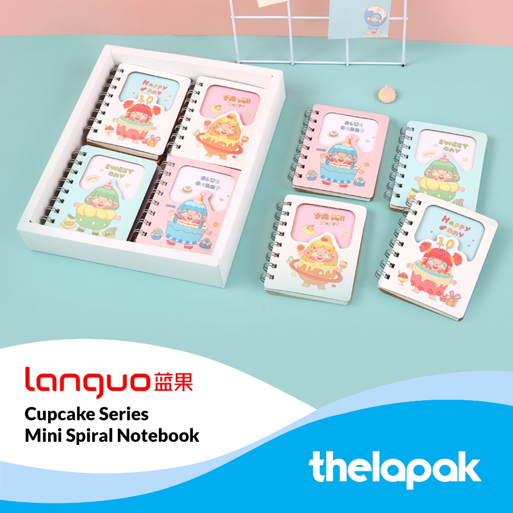 

Buku Catatan Mini Languo Cupcake Series Mini Spiral Notepad