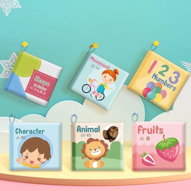 HZ Buku Bantal Bayi Cloth Book Mainan Edukasi Buku Anak Bantal Buku Kain Bayi Buku Cerita Pillow Sof