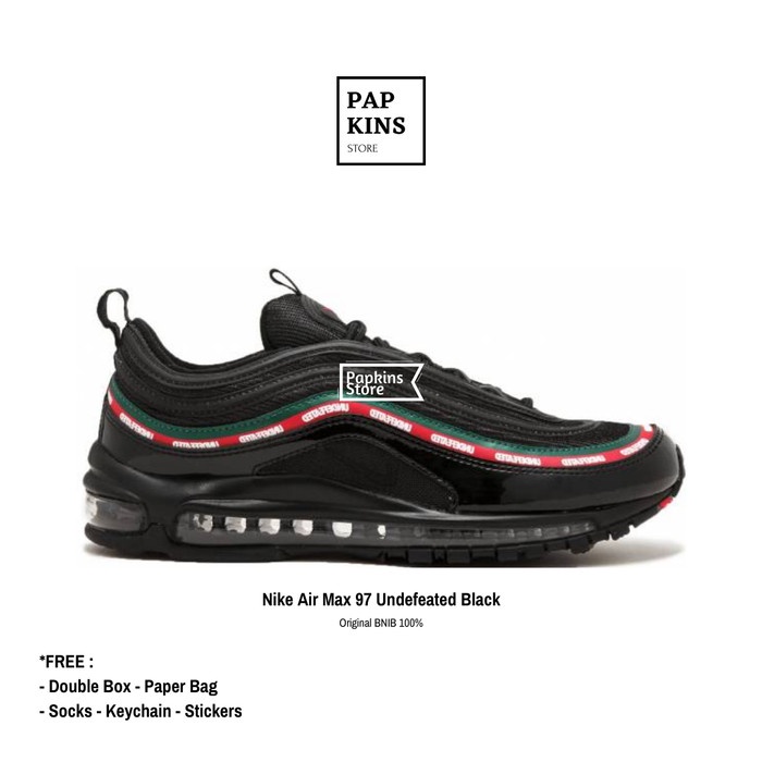 Sepatu Nike Air Max 97 X Undefeated Black / sneakers Nike - 39