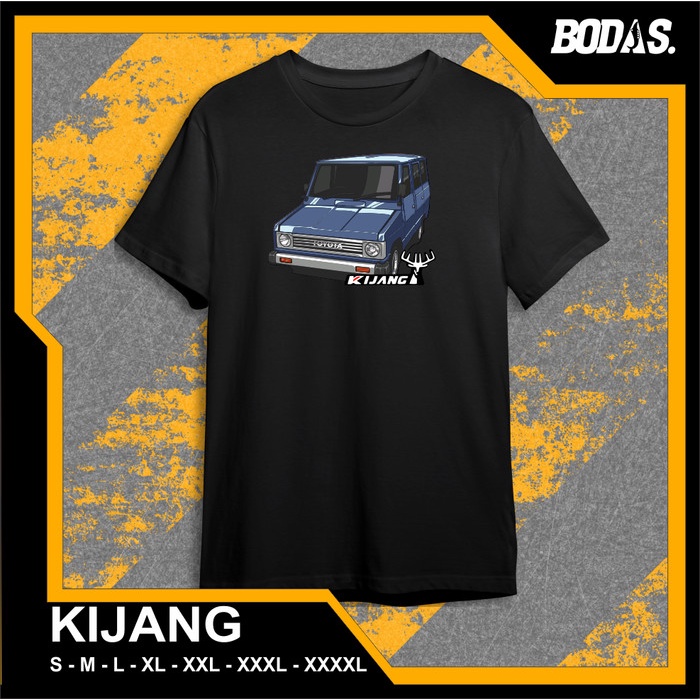 KAOS DISTRO HITAM OTOMOTIF MOBIL TOYOTA KIJANG KOTAK