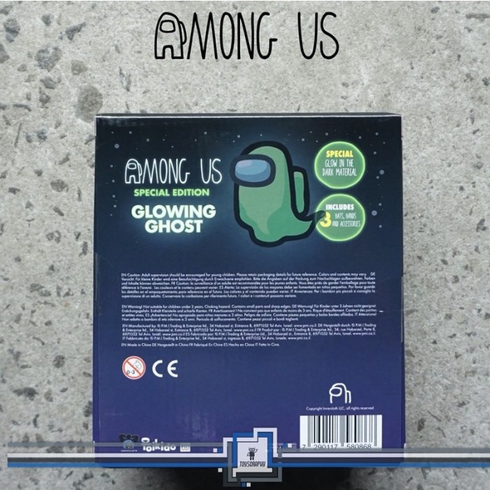 Among Us Action Figure Glowing Ghost Special Edition Mainan Toikido