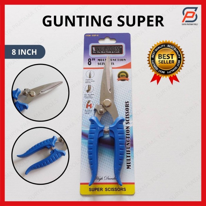 

GUNTING SENG / BAJA RINGAN / ALUMINIUM 8 INCH MULTIFUNGSI WELDOM