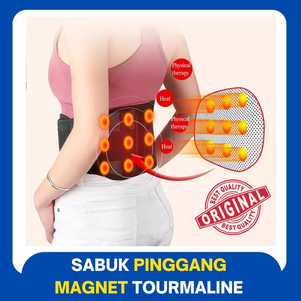 Terapi Sakit Pinggang Sabuk Magnetik Pinggang Nyeri Punggung Turmalin Pemanas Pinggang